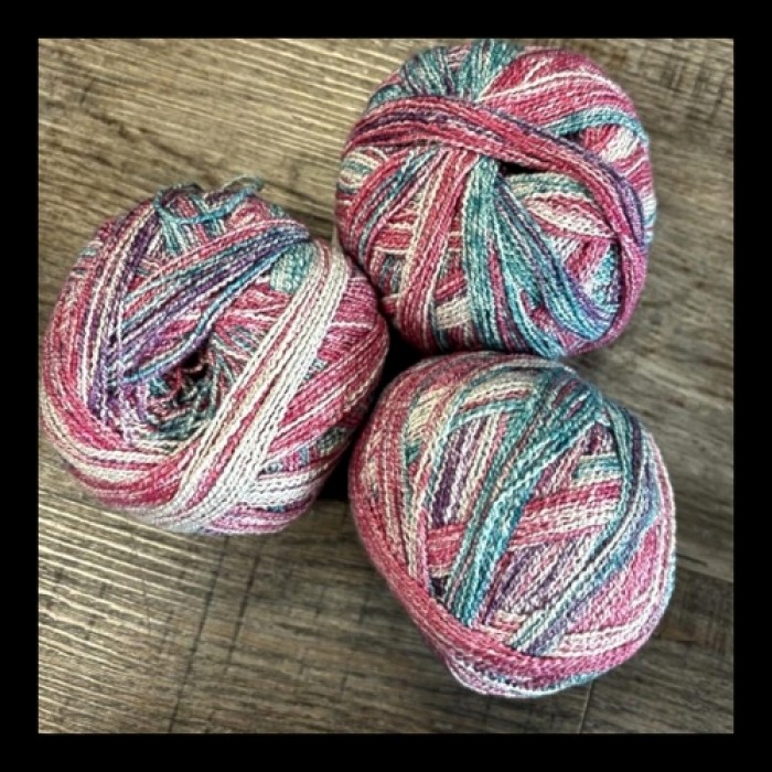 Bamboo Pop Sock Tuquoise & Rose