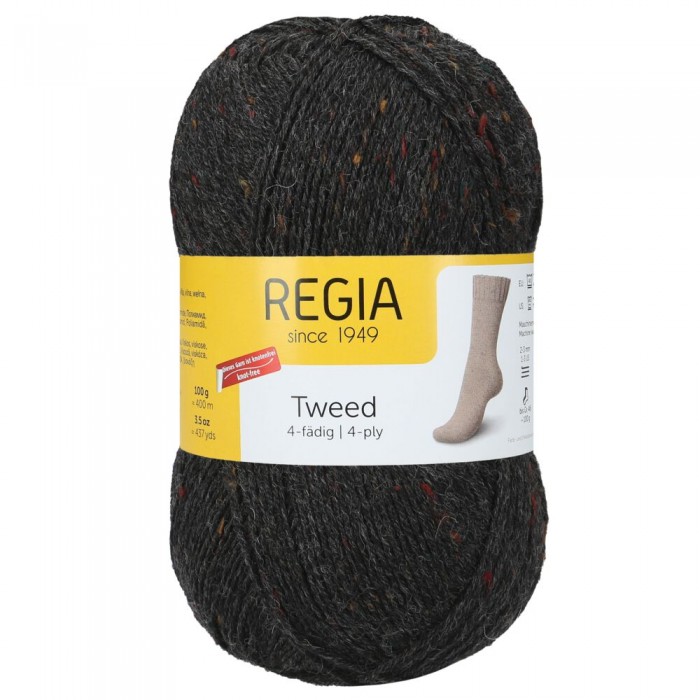 00098 Anthracite Tweed - 4 ply